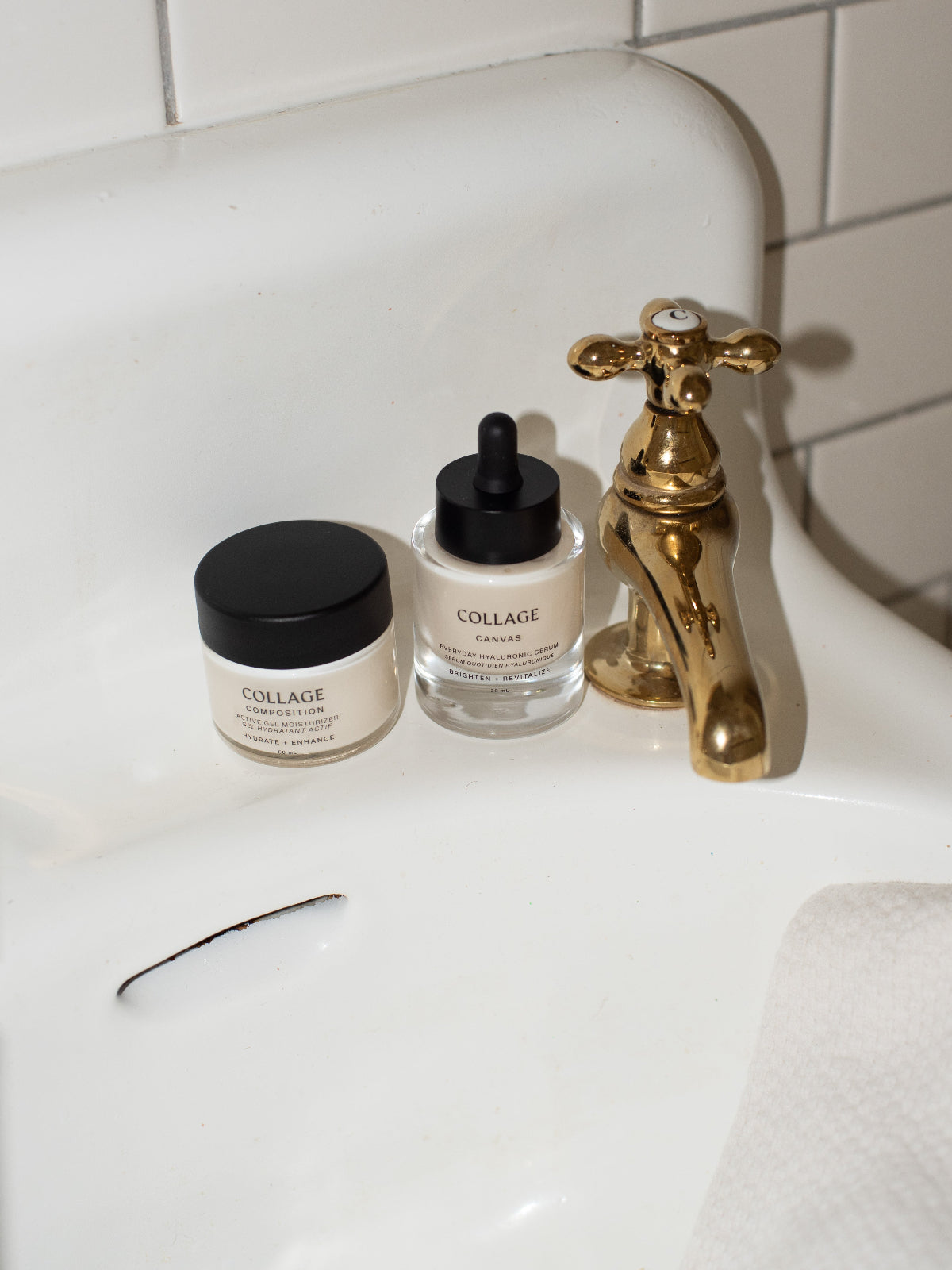 Collage skincare natural ingredients